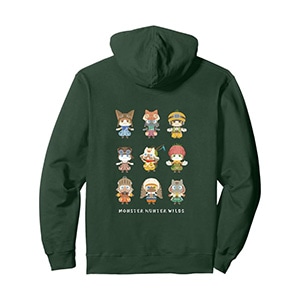 Monster Hunter Wilds Palico & Support Team Pullover Hoodie