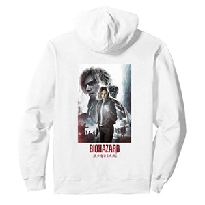 Resident Evil Requiem Leon & Grace Art BP(W) Pullover hoodie