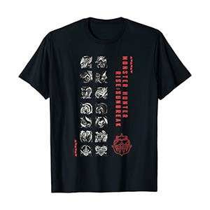モンスターハンターライズ：サンブレイク ゲーミングデザイン Tシャツ