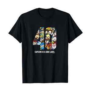 CAPCOM×B-SIDE LABEL CAPCOM40th 40 Tシャツ