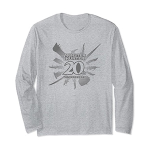 モンスターハンター 20周年 ロゴ（B）　長袖Tシャツ