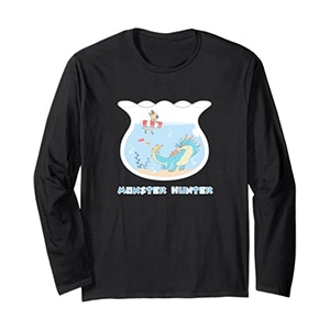 Monster Hunter Lagiacrus & Felyne FP Long Sleeve T-Shirt