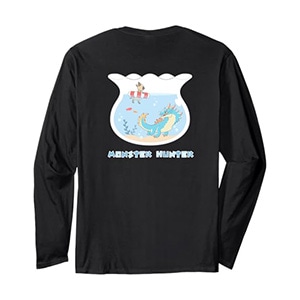 Monster Hunter Lagiacrus & Felyne BP Long Sleeve T-Shirt