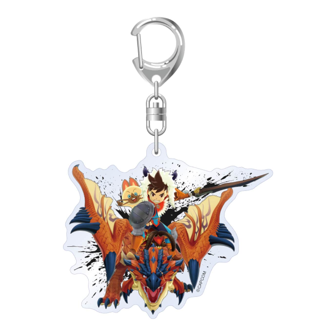 モンスターハンター ストーリーズ アクリルキーホルダー リオレウス&主人公