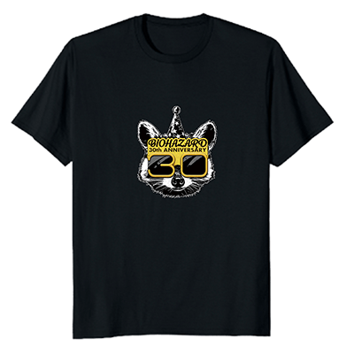 カプコン デザインTシャツ バイオハザード30周年 ラクーンくん XL