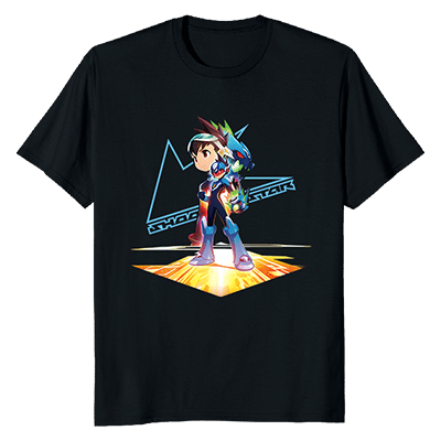 カプコン デザインTシャツ 流星のロックマン パーフェクトコレクション L
