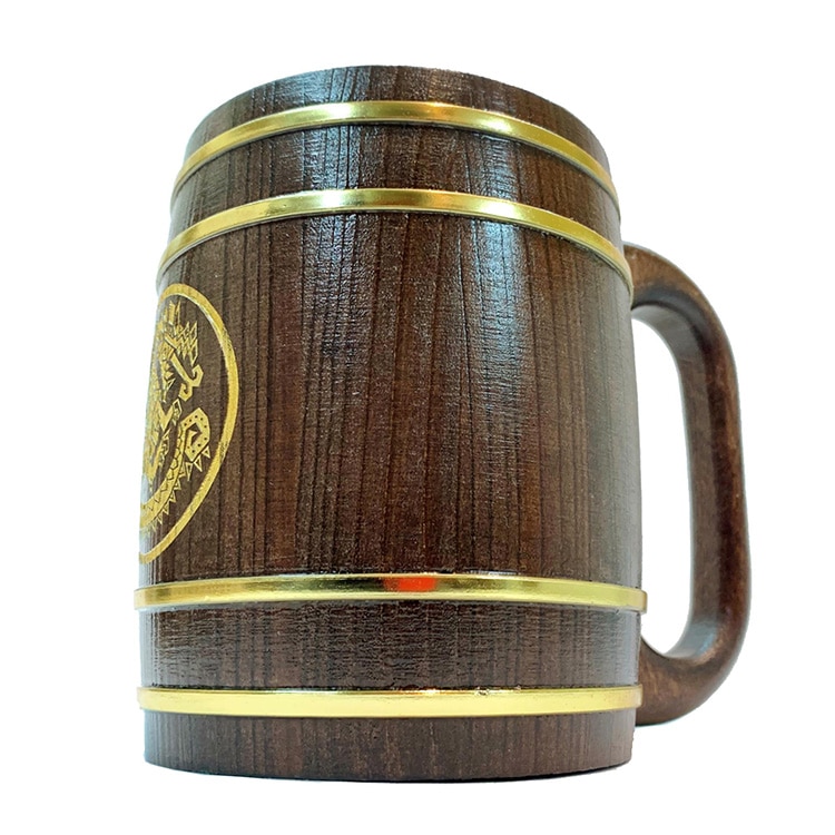 イーカプコン Monster Hunter ギルド紋章 ドラゴン 木樽ジョッキ 1l ギルド紋章 ドラゴン 1l 食器類 Capcom公式通販サイト