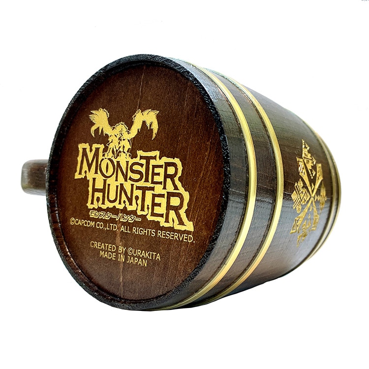Monster Hunter ギルド紋章(スクエア) 木樽ジョッキ 1L