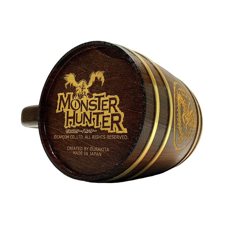 Monster Hunter ギルド紋章(ドラゴン) 木樽ジョッキ 1L