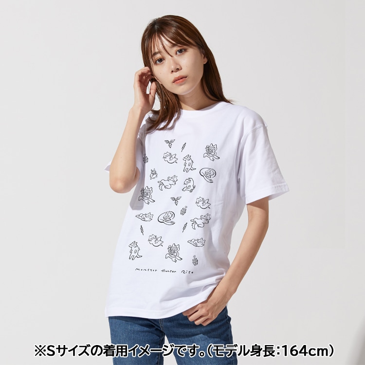 モンスターハンターライズ　Line Art Tシャツ ゴロゴロオトモ　S
