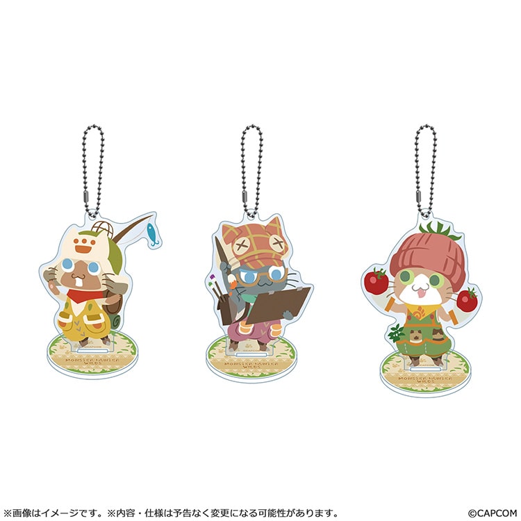 イーカプコン |モンスターハンターワイルズ アイルー アクリルスタンド