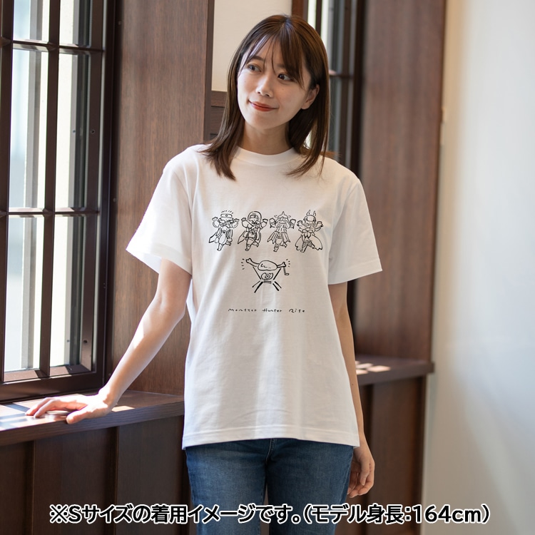 イーカプコン |モンスターハンターライズ Line Art Tシャツ愉快な