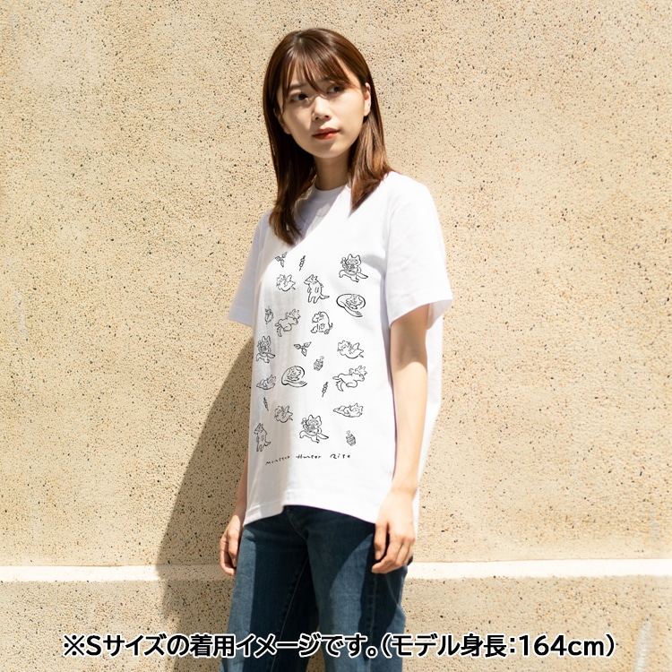 モンスターハンターライズ　Line Art Tシャツ ゴロゴロオトモ　L