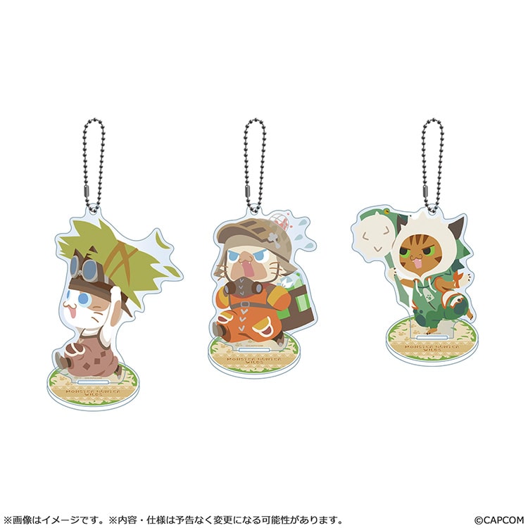 イーカプコン |モンスターハンターワイルズ アイルー アクリルスタンド