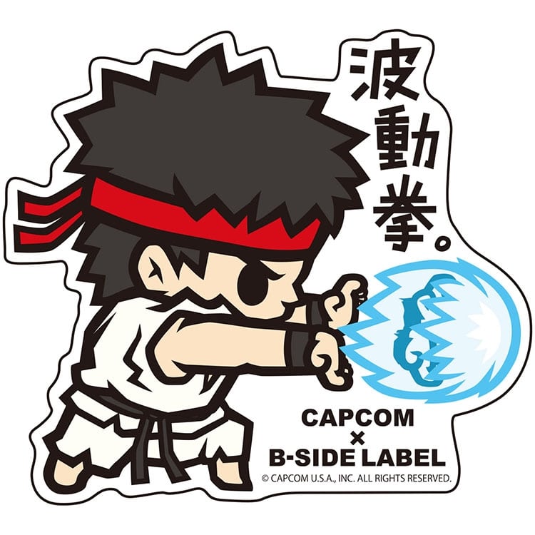 CAPCOM×B-SIDE LABELステッカー ウルII 波動拳