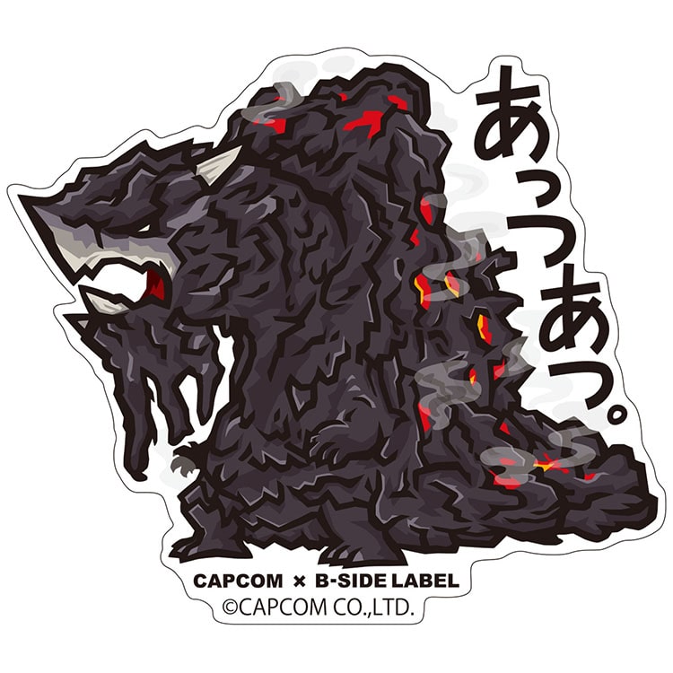 CAPCOM×B-SIDE LABEL ステッカー モンスターハンター：ワールド あっつあつ。