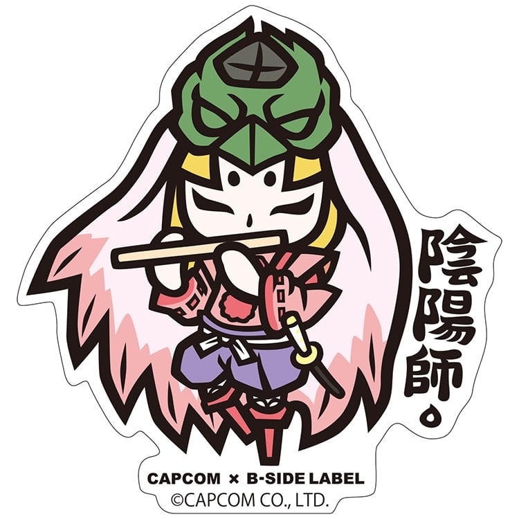 CAPCOM×B-SIDE LABELステッカー 大神 ウシワカ デフォルメ