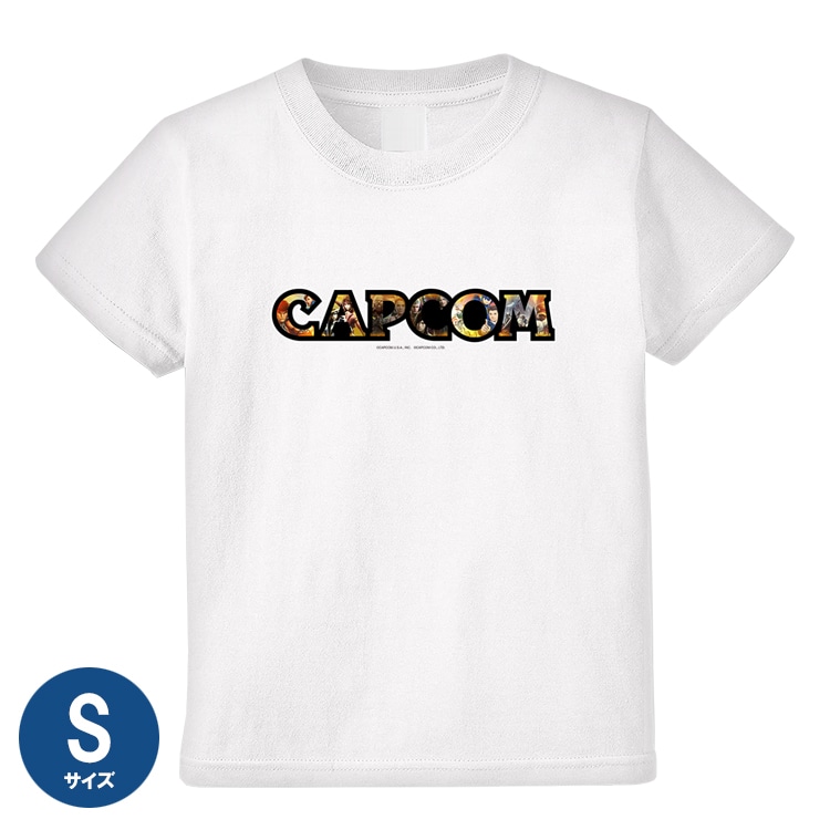 CAPCOMロゴTシャツ(オールカプコン）　ホワイト　Sサイズ