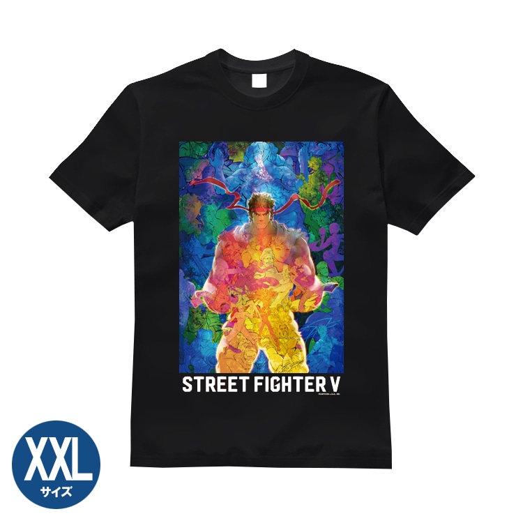 ストリートファイターV オリジナルTシャツ（集合）ブラック　XXLサイズ