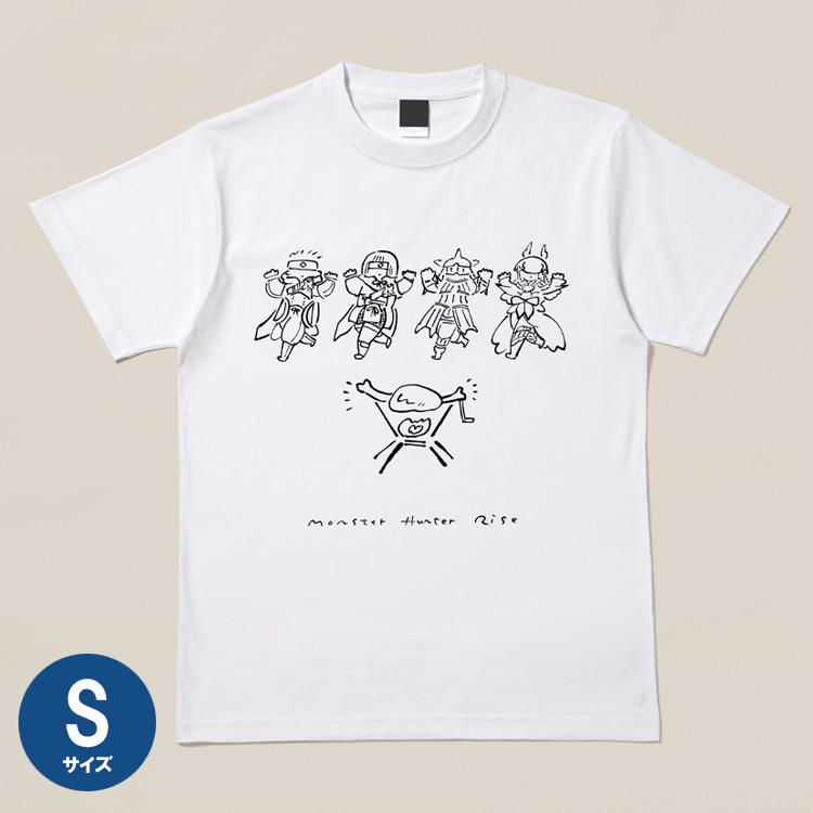 イーカプコン |モンスターハンターライズ Line Art Tシャツ愉快な