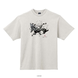 モンスターハンター 水墨画-ART Tシャツ 角竜 size:M