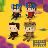 �J�v�R���̃L�����N�^�[�B���A�������ŉ����L���[�u��́u�{�N�Z���v�^�b�`�ŕ\������VOXENATION�V���[�Y��4�e���o��I