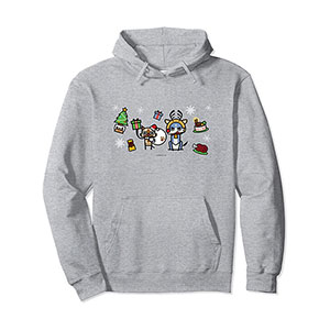 Monster Hunter Rise: Sunbreak Palamute＆Palico Christmas (B) Pullover Hoodie