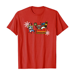 Monster Hunter Rise: Sunbreak Palamute＆Palico Christmas (A) T-Shirt