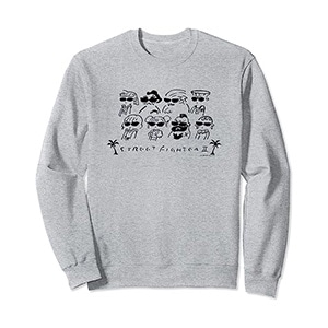 STREET FIGHTER II Line Art (B) Sweatshirt