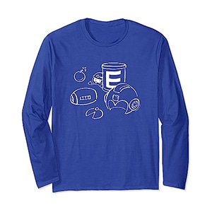 MEGA MAN Line Art (A) Long Sleeve T-Shirt