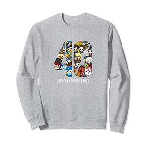 CAPCOM×B-SIDE LABEL CAPCOM40th 40 Sweatshirt