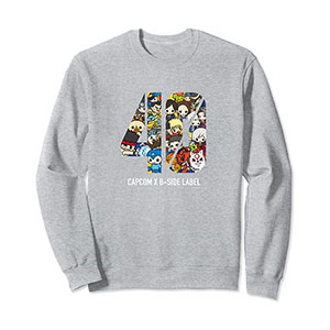 CAPCOM×B-SIDE LABEL CAPCOM40th 40 Sweatshirt