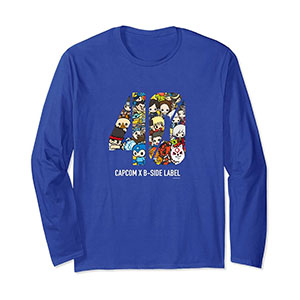 CAPCOM×B-SIDE LABEL CAPCOM40th 40 Long Sleeve T-Shirt