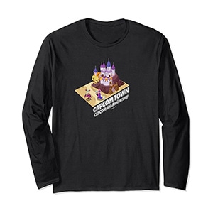 CAPCOM 40th Anniversary CAPCOM TOWN Darkstalkers Long Sleeve T-Shirt