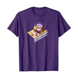 CAPCOM 40th Anniversary CAPCOM TOWN Darkstalkers T-Shirt