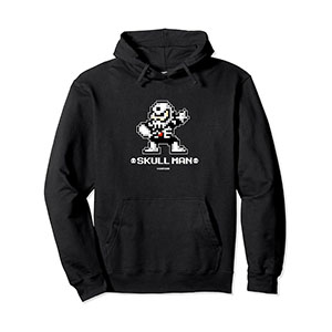 MEGA MAN Skull Man（Pixel Art） Pullover Hoodie