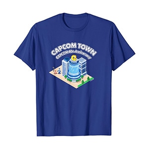 CAPCOM 40th Anniversary CAPCOM TOWN Mega Man T-Shirt