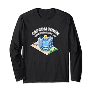 CAPCOM 40th Anniversary CAPCOM TOWN Mega Man Long Sleeve T-Shirt