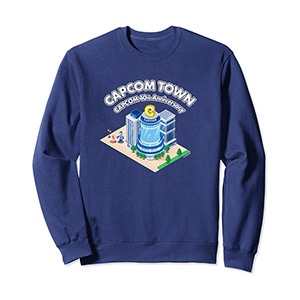 CAPCOM 40th Anniversary CAPCOM TOWN Mega Man Sweatshirt