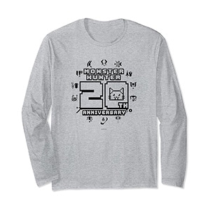Monster Hunter 20th Anniversary Cute Logo (B) Long Sleeve T-Shirt