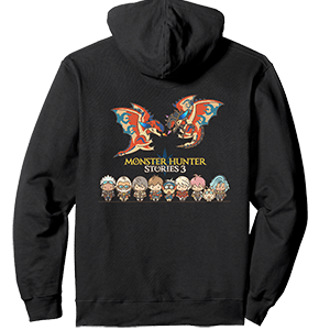 MONSTER HUNTER STORIES 3 Chibi Art BP Pullover hoodie
