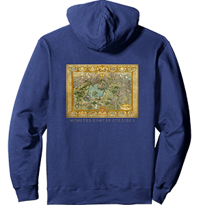 MONSTER HUNTER STORIES 3 Map of Azuria area BP Pullover hoodie