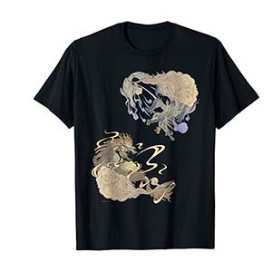 MONSTER HUNTER RISE ナルハタタヒメ&イブシマキヒコ Tシャツ