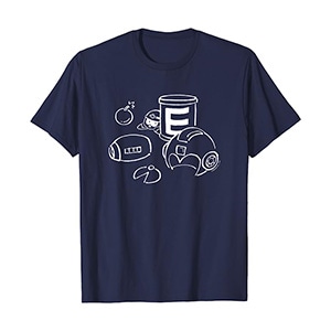 ROCKMAN ラインアート (A) Tシャツ