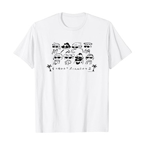 ストリートファイターII ラインアート (B) Tシャツ