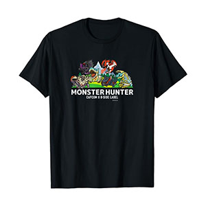 CAPCOM×B-SIDE LABEL CAPCOM40th モンスターハンター Tシャツ