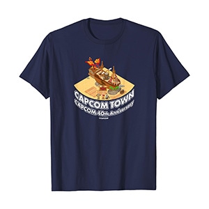 CAPCOM 40周年 カプコンタウン モンスターハンター Tシャツ