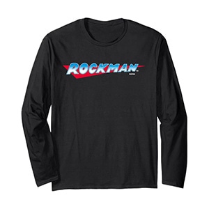 ROCKMAN ロゴ 長袖Tシャツ