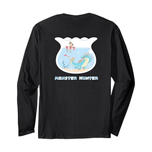 モンスターハンター ラギアクルスとアイルー BP 長袖Tシャツ