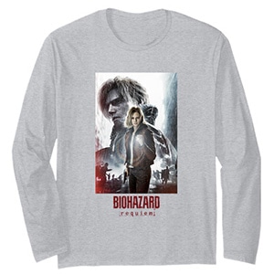 バイオハザード レクイエム レオン＆グレースアート FP 長袖Tシャツ